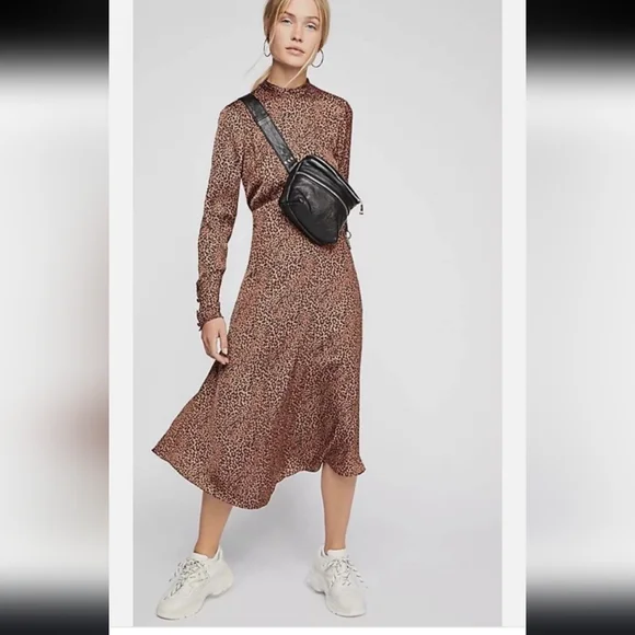 Free People Brown Backless‎ Dress - Picture 2 of 10